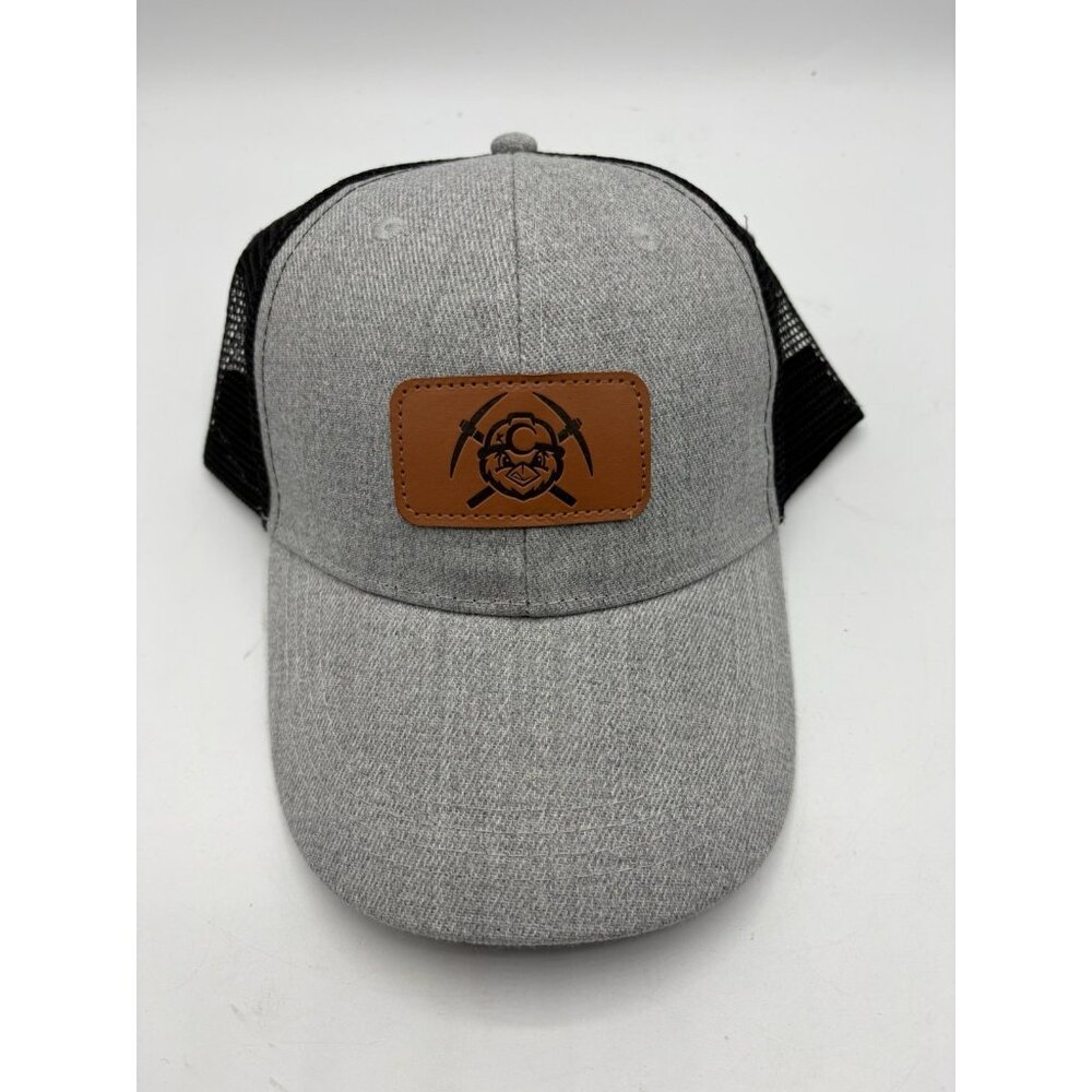 Charleston Dirty Birds Hat Coal Miner Leather Patch Trucker Cap Snapback